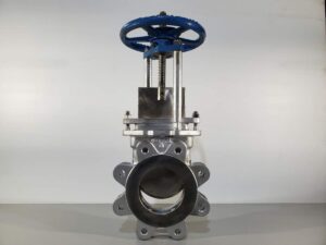 Vanne Guillotine Manuelle -Trueline - 4" F8112 siège métal